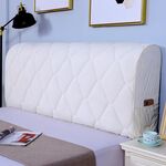 Fodera protettiva in tessuto spesso trapuntato anticollisione all-inclusive per comodino, dimensioni: 60x220 cm (beige velluto olandese)