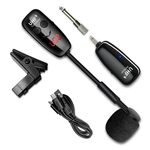 Pickup per microfono wireless per prestazioni all'aperto per sassofono (nero)