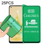 Per OPPO Reno8 T 4G 25 pezzi 9D Pellicola ceramica a colla intera a schermo intero