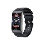 E600 Schermo a colori da 1,47 pollici Smart Watch Supporto per cinturino in silicone Monitoraggio della frequenza cardiaca / Monitoraggio della pressione sanguigna (nero)