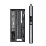 Set di mini cacciaviti elettrici ricaricabili 51 in 1 con illuminazione a 3 LED (grigio)