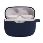 Custodia protettiva in silicone per auricolari wireless JBL T230NC TWS (blu scuro)