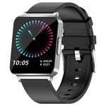 KS03 Smart Watch con schermo a colori da 1,72 pollici, supporto monitoraggio della frequenza cardiaca / monitoraggio della pressione sanguigna (argento)