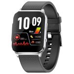 EP03 Smart Watch con schermo a colori da 1,83 pollici, supporto monitoraggio della frequenza cardiaca / monitoraggio della pressione sanguigna (argento)