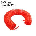 Tubo a molla in PU flessibile per compressore LAIZE senza connettore, specifica: 8x5 mm, 12 m