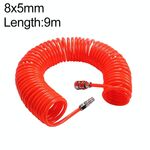 Compressore LAIZE Tubo a molla in PU flessibile ad aria con connettore, specifica: 8x5 mm, 9 m