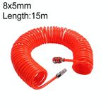 Compressore LAIZE Tubo a molla in PU flessibile ad aria con connettore, specifica: 8x5 mm, 15 m