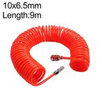 Compressore LAIZE Tubo a molla in PU flessibile ad aria con connettore, specifica: 10x6,5 mm, 9 m