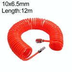 Compressore LAIZE Tubo a molla in PU flessibile ad aria con connettore, specifica: 10x6,5 mm, 12 m