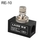 Valvola a farfalla unidirezionale con regolazione della velocità pneumatica LAIZE, specifica: RE-10 DN10mm