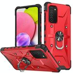 Per Samsung Galaxy A02s / A3s US Custodia per telefono con anello (rosso)