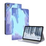 Per Nokia T21 custodia per tablet in pelle con motivo ad acquerello (neve invernale)