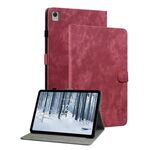 Per Nokia T21 Custodia per tablet in pelle con motivo a tigre (rosso)