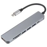 Adattatore HUB per docking station da USB-C/tipo-C a USB 7 in 1