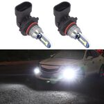 1 paio 9005 DC12V 7.8W Fendinebbia LED per auto (luce bianca)