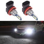 1 paio di fendinebbia a LED per auto H11 DC12V 7,8 W (luce bianca)