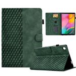Custodia per tablet in pelle goffrata rombo per Samsung Galaxy Tab A 10.1 T510 / T515 2019 (verde)