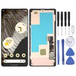 Schermo LCD AMOLED per Google Pixel 7 Pro GV4BC GE2AE Digitizer Assemblaggio completo con cornice (nero)