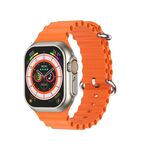 W800 Ultra Smart Watch con schermo a colori da 2,02 pollici, supporto monitoraggio della frequenza cardiaca/monitoraggio della pressione sanguigna (arancione)