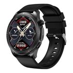 E420 Smart Watch con schermo a colori da 1,39 pollici, cinturino in silicone, supporto monitoraggio della frequenza cardiaca / monitoraggio della pressione sanguigna (nero)