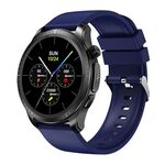 E420 Smart Watch con schermo a colori da 1,39 pollici, cinturino in silicone, supporto per monitoraggio della frequenza cardiaca/monitoraggio della pressione sanguigna (blu)