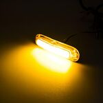 4pcs MK-162 6LED guida luminosa luce laterale 10-30V fanale posteriore laterale rimorchio (giallo)