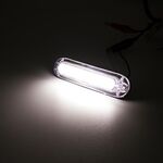 4pcs MK-162 6LED guida luminosa luce laterale 10-30V fanale posteriore laterale rimorchio (bianco)
