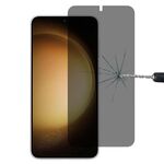 Per Samsung Galaxy S23 + 5G Pellicola in vetro temperato per la privacy della superficie piatta, supporto per lo sblocco delle impronte digitali