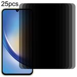 Per Samsung Galaxy A34 5G 25 pezzi Pellicola in vetro temperato per la privacy della superficie piatta