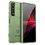 Custodia per telefono in TPU antiurto a copertura totale per Sony Xperia 1 V (verde militare)