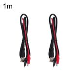 Cavo video cavo coassiale a doppia testa da 2 pezzi BNC a 2 clip a coccodrillo, lunghezza: 1 m