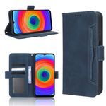 Per Ulefone Note 14 Skin Feel Calf Texture Slot per schede Custodia in pelle per telefono (blu)