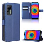 Per Ulefone Note 14 Custodia per cellulare in pelle Diamond Texture (blu)
