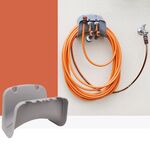 Appendiabiti da parete per tubo dell'acqua da giardino Appendiabiti da parete per tubo flessibile per irrigatore (grigio)