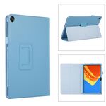 Per Huawei MatePad SE 10.4 Custodia per tablet in pelle con texture Litchi con supporto (blu cielo)