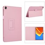 Per Huawei MatePad SE 10.4 Custodia per tablet in pelle con texture Litchi con supporto (rosa)
