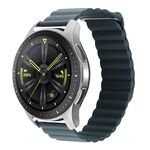 Per Amazfit GTS 4 / GTS 4 Mini / GTS 3 Cinturino per orologio in pelle con anello magnetico universale da 20 mm (verde pino)