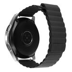 Per Coros Apex 46mm/Apex Pro / Ticwatch Pro 3 22mm cinturino in pelle con anello magnetico (nero)