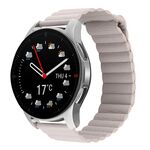 Per Coros Apex 46mm/Apex Pro / Ticwatch Pro 3 22mm cinturino in pelle con anello magnetico (cachi)