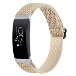 Per Fitbit Inspire 2 cinturino in nylon intrecciato con fibbia Wave (albicocca)