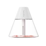 Purificatore d'aria per umidificatore mini vulcano da tavolo per uso domestico (bianco)