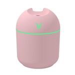 USB Mini Umidificatore per auto con luce notturna colorata da tavolo, specifiche: 250 ml (Y-rosa)