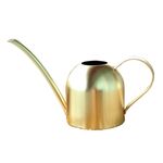 Annaffiatoio da giardinaggio a bocca lunga in acciaio inossidabile da 450 ml (oro sabbia)
