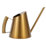 Annaffiatoio con beccuccio lungo in acciaio inossidabile per giardinaggio domestico, dimensioni: 1500 ml (oro)