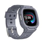 Per Fitbit Versa 4/3 / Sense 2 / Sense 1 Armor Cinturino in TPU integrato (grigio)