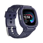 Fitbit Versa 4/3 / Sense 2 / Sense 1 Armor Cinturino integrato in TPU per armatura (blu notte)