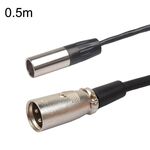 Cavo di bilanciamento Xlrmini Caron maschio a mini maschio per cavo audio per microfono scheda audio 48V, lunghezza: 0,5 m