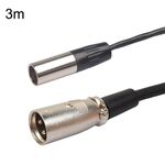 Cavo di bilanciamento Xlrmini Caron maschio a mini maschio per cavo audio per microfono scheda audio 48V, lunghezza: 3 m