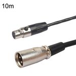 Cavo di bilanciamento Xlrmini Caron da femmina a mini maschio per cavo audio per microfono scheda audio 48V, lunghezza: 10 m