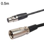 Xlrmini Caron Cavo di bilanciamento da maschio a mini femmina per cavo audio per microfono scheda audio 48V, lunghezza: 0,5 m